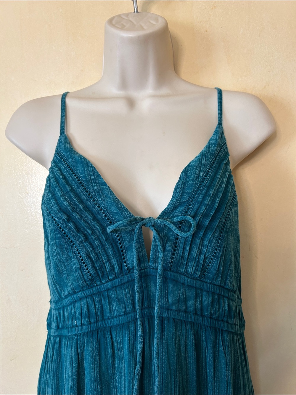 Z Supply Divinity Teal Spaghetti-Strap Maxi Dress size S - Picture 3 of 12